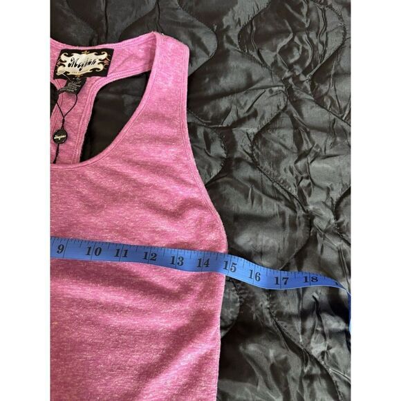 MEGHAN LA Top Womens SZ S Purple Beaded Sequin Razorback Tank  BOHO Peasant  NWT - Picture 6 of 8
